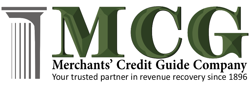 Merchants' Credit Guide Company Logo click to return to home page. Your Trusted Partner in Revenue Recovery Since 1896